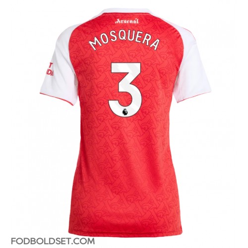 Arsenal Cristhian Mosquera #3 Hjemmebanetrøje Dame 2025-26 Kortærmet